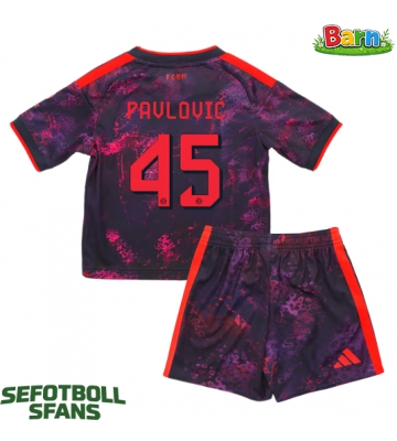 Bayern Munich Aleksandar Pavlovic #45 Tredjeställ Barn 2026-27 Kortärmad (+ Korta byxor)